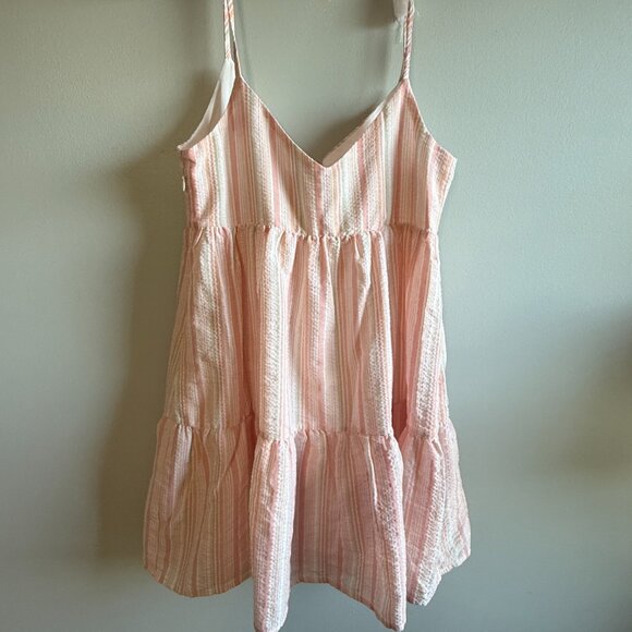 Striped Babydoll Mini Dress - Picture 5 of 6